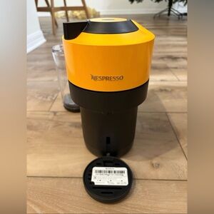 New Nespresso coffee machine (Vertuo Pop+ Mango Yellow)